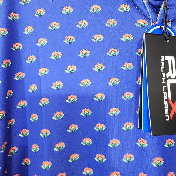 RLX Ralph Lauren Golf Floral Print Polo Men's Small NWT - Picture 6 of 7